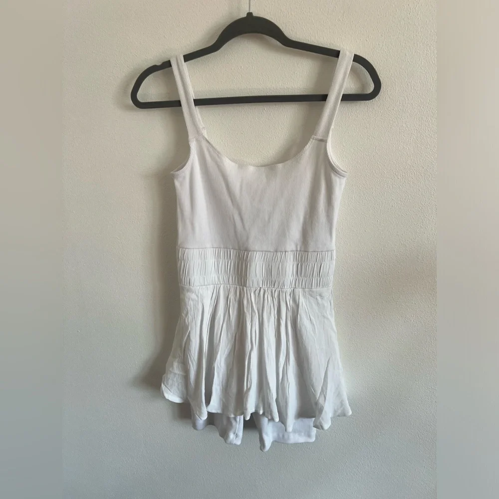Free People Movement White Romper With Skirt, size small - Picture 2 of 4